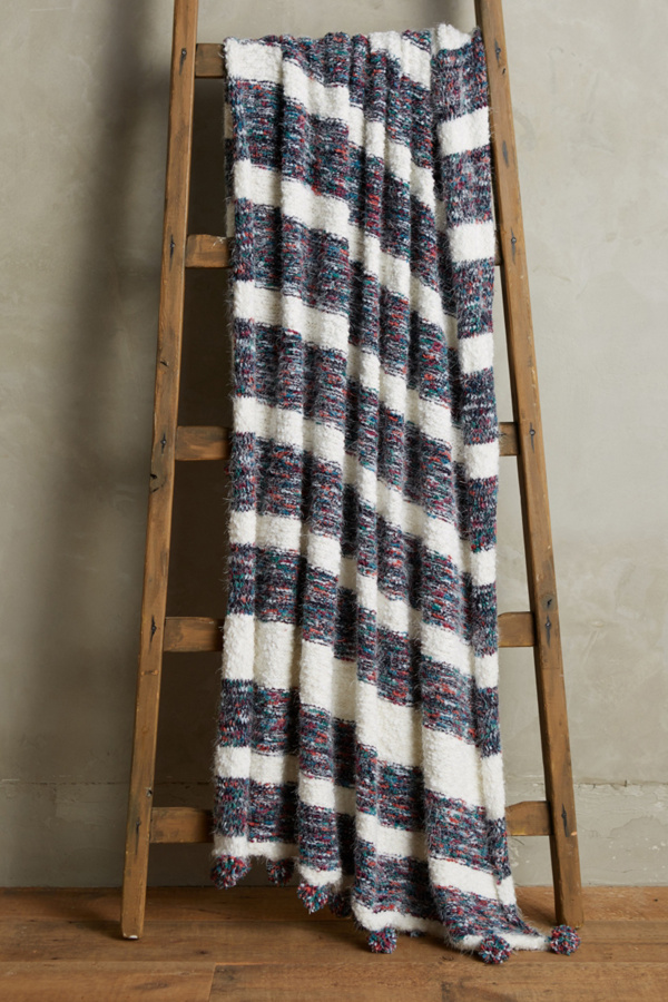 ConfettiStriped Throw Blanket Anthropologie