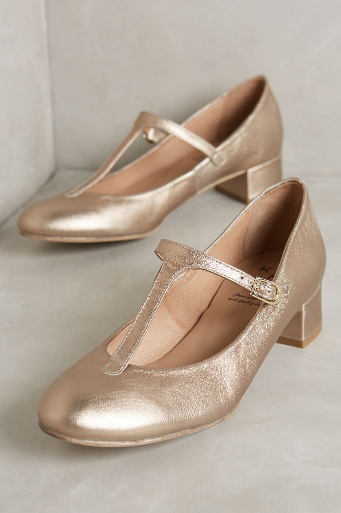 t strap block heel