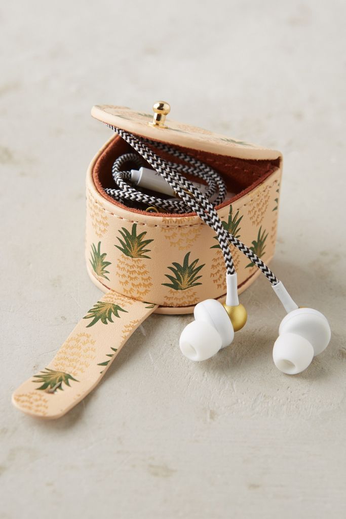 Blushing Pineapple Earbud Holder Anthropologie
