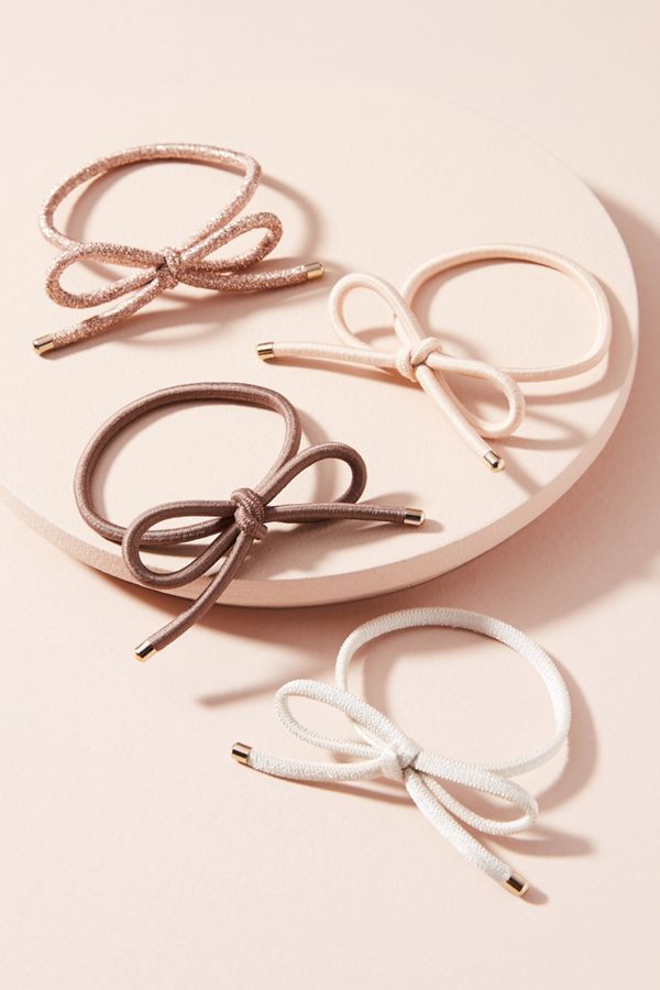 Bow Hair Tie Set Anthropologie