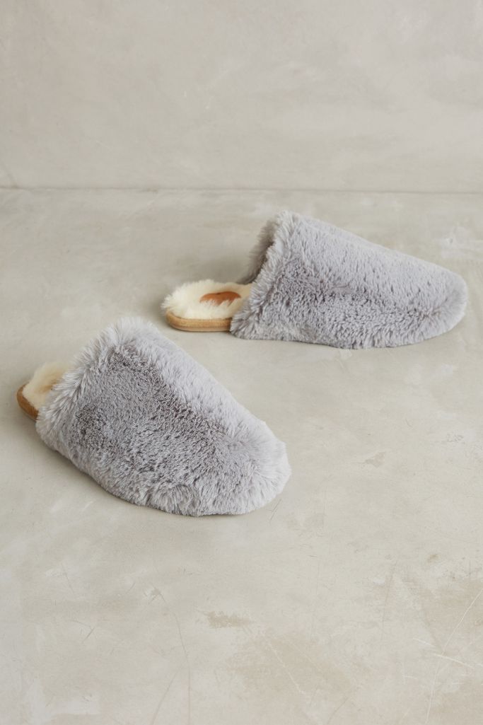 FauxFur Slippers Anthropologie