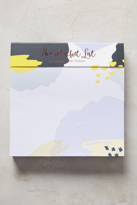 Elum The Bucket List Notepad | Anthropologie