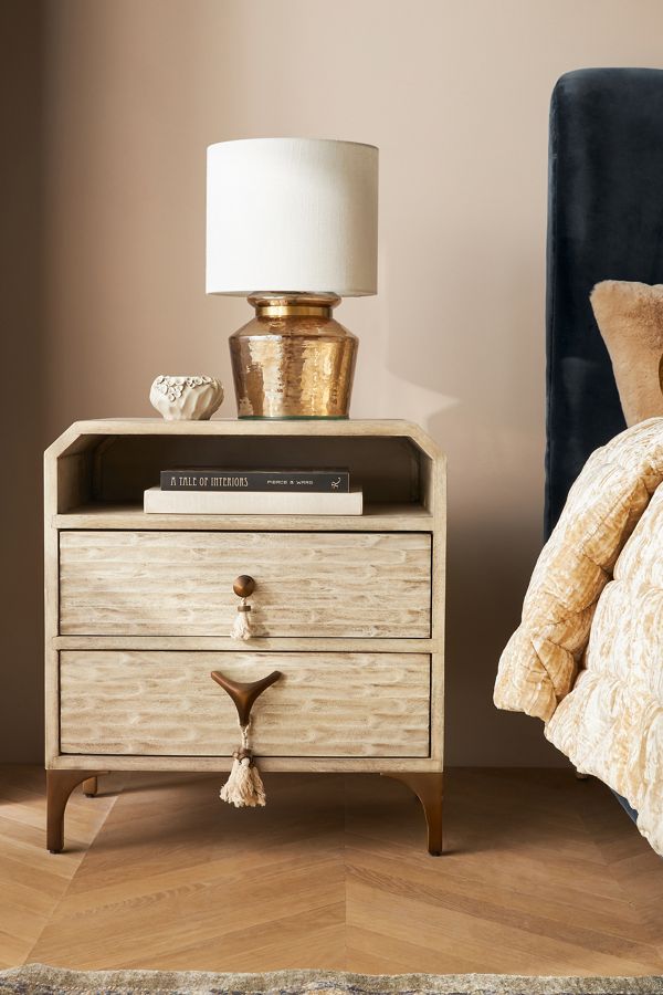 Zagora Tasseled Nightstand Anthropologie