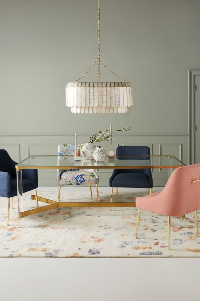 Anthropologie Dining Room - Crate Barrel Wood Dining Table W 4 Anthropologie Chairs Aptdeco / From modern chandeliers in polished finishes to romantic pieces with reflective details, our chandeliers suit every taste.