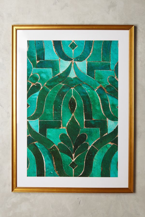 Slide View: 1: Moroccan Tile Wall Art