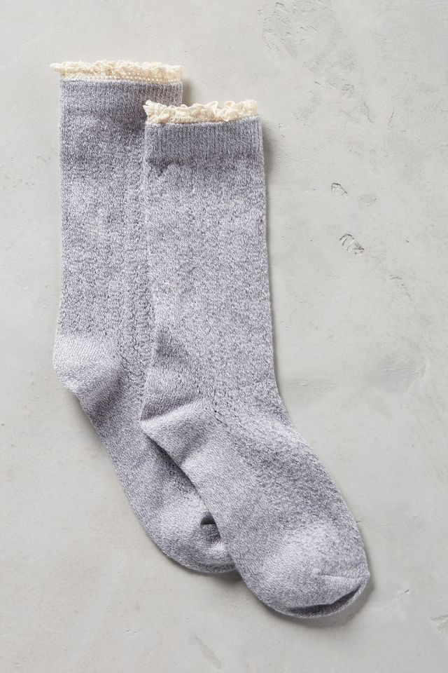 Ruffled Pointelle Socks | Anthropologie