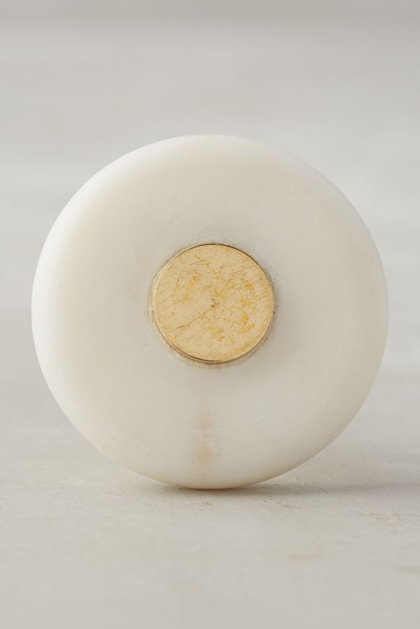 Slide View: 2: Brass & Marble Knob