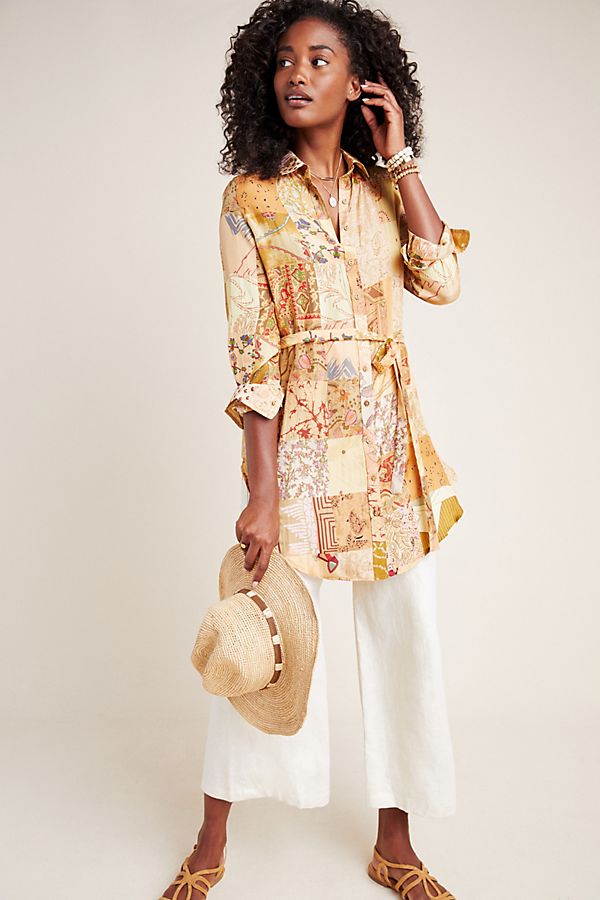 Slide View: 1: Victoire Silk Tunic