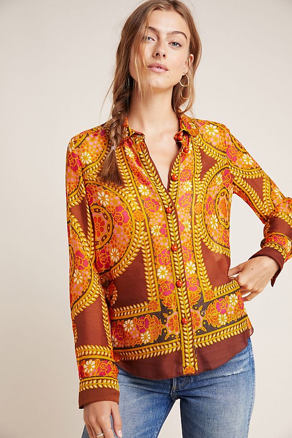 Slide View: 1: Anna Sui Berkeley Buttondown