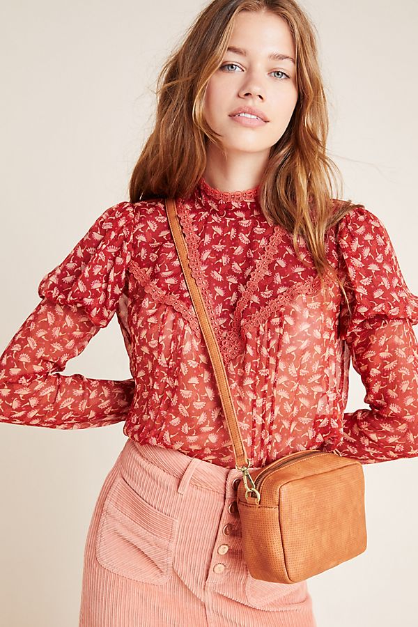 Slide View: 1: Anna Sui Ruffled Victorian Blouse