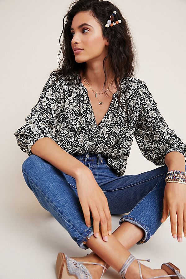Slide View: 1: Briana Peasant Blouse