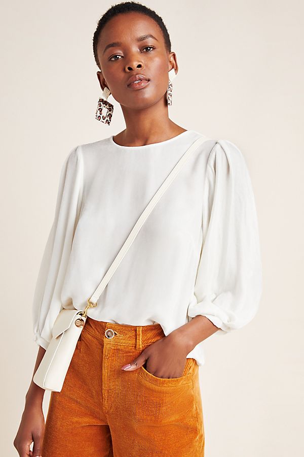 Slide View: 1: Brenda Velvet Blouse