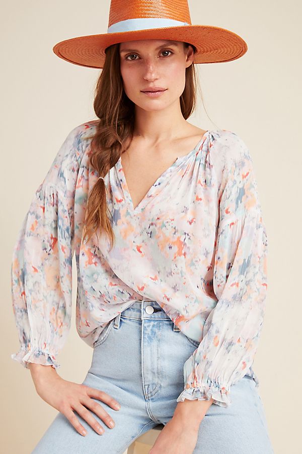 Slide View: 1: Jessa Peasant Blouse