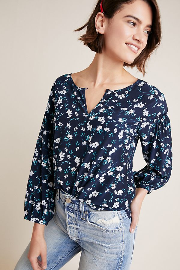 Slide View: 1: Yumi Kim Lobelia Silk Blouse