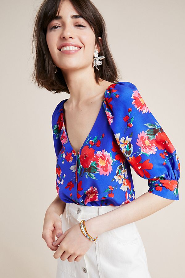 Slide View: 1: Yumi Kim Fiona Silk Blouse
