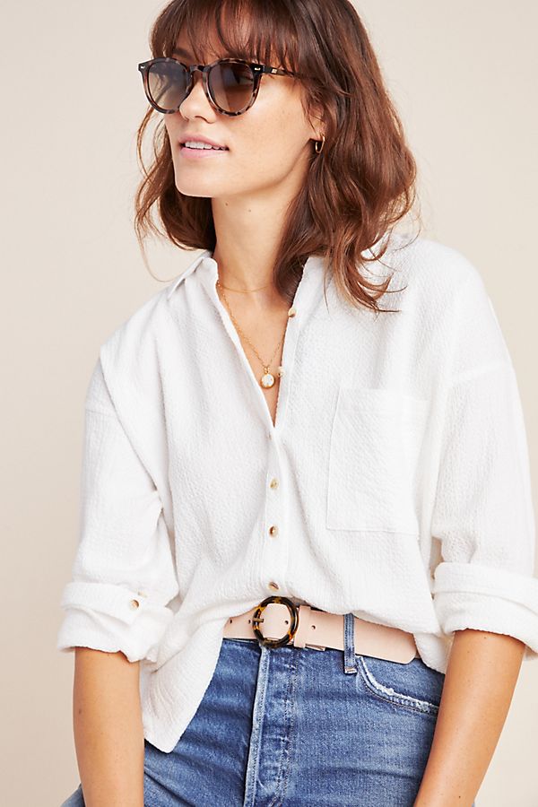 Slide View: 1: Pilcro Textured Tunic