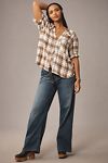 Thumbnail View 7: The Keira Collared Button-Front Blouse by Pilcro: Plaid Edition