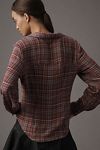 Thumbnail View 2: The Keaton Ruched Collared Blouse by Pilcro