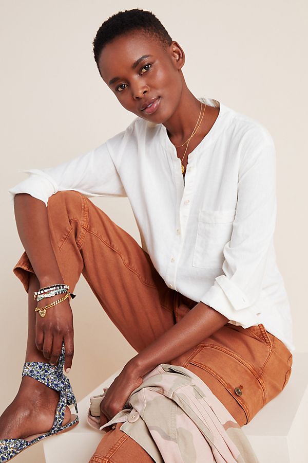 Slide View: 1: The Whitney Trapeze Buttondown