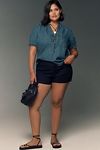 Thumbnail View 5: Aly Puff-Sleeve Blouse by Pilcro: Chambray Edition