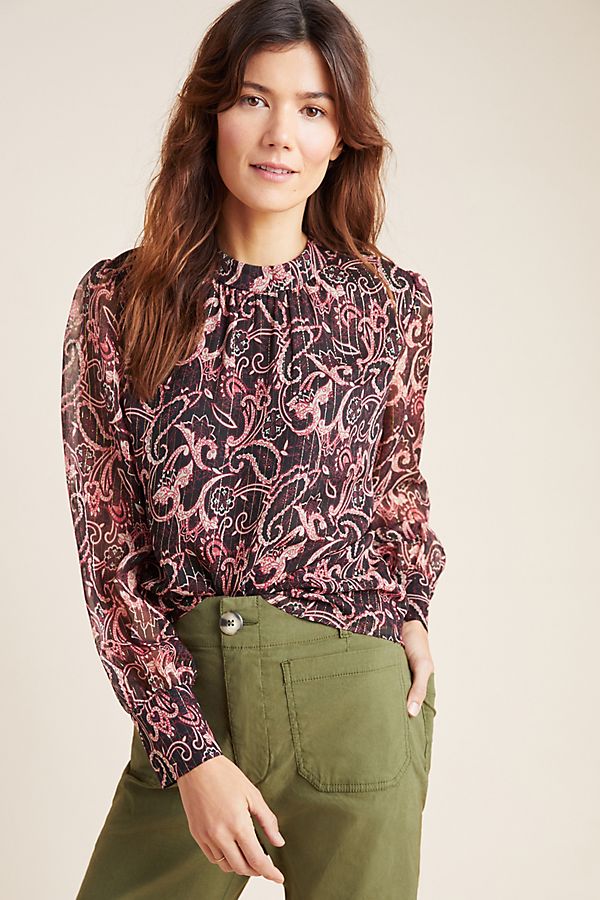 Slide View: 1: Mae Shimmer Blouse