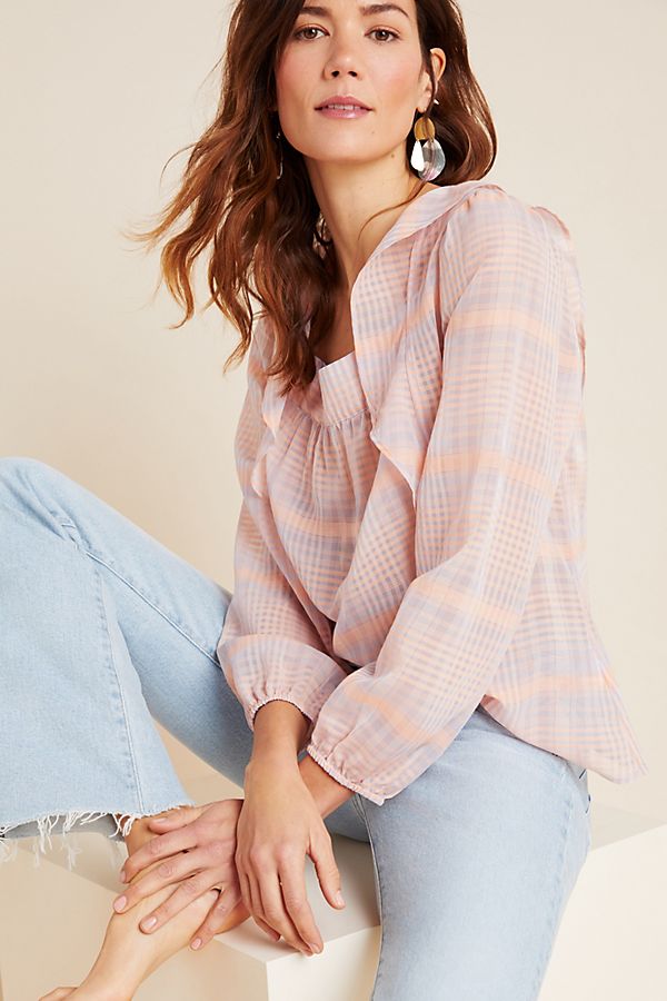 Slide View: 1: Hana Ruffled Blouse