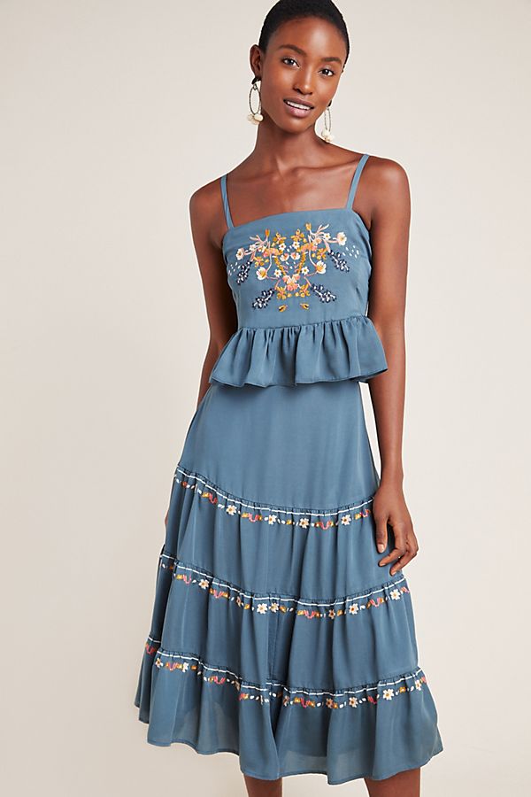 Slide View: 5: Maria Embroidered Peplum Cami