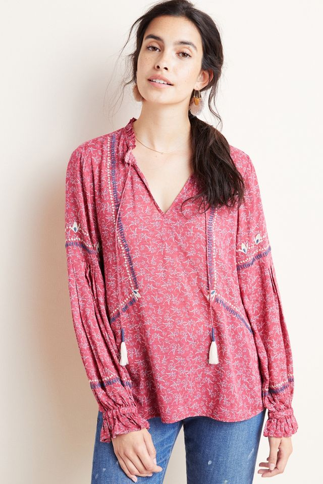 Amelia Peasant Blouse | Anthropologie