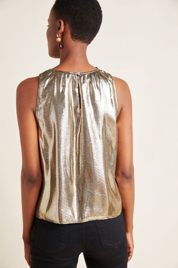 Dolan Left Coast Edita Metallic Tank | Anthropologie