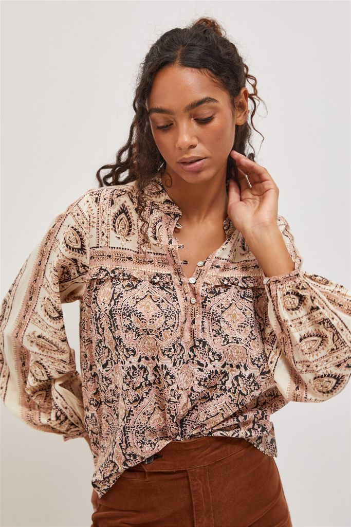Dominique Ruffled Blouse | Anthropologie