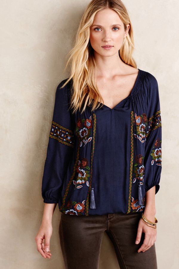 Bravura Peasant Blouse | Anthropologie