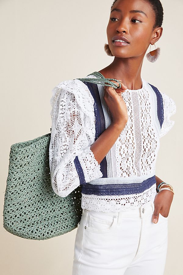 Slide View: 1: Sylvie Lace Blouse