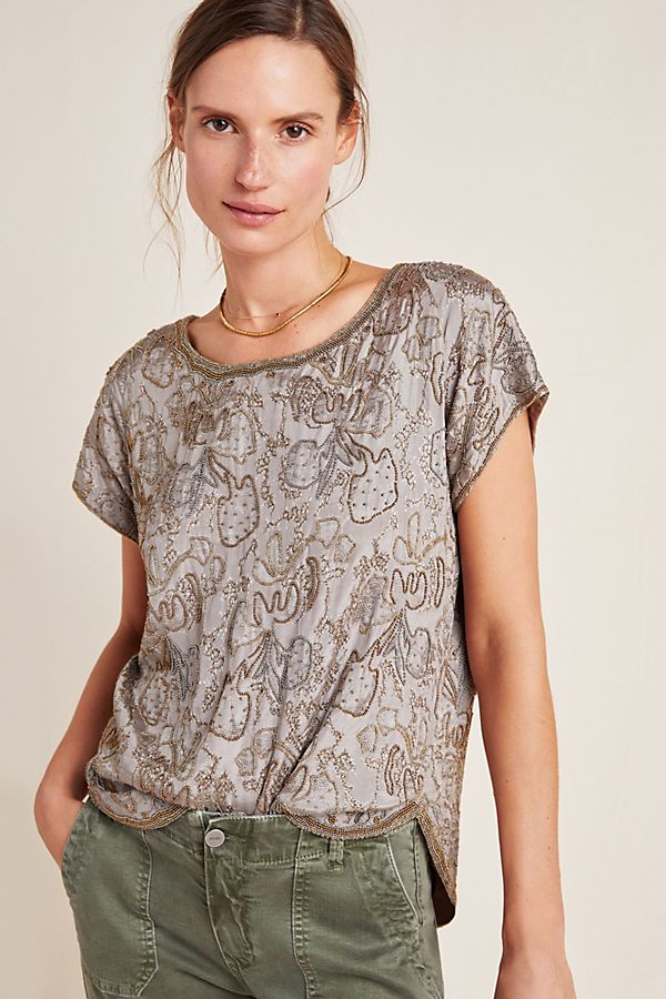 Slide View: 1: Lorelei Beaded Blouse
