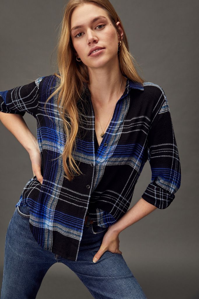 Cloth & Stone Plaid Buttondown Anthropologie