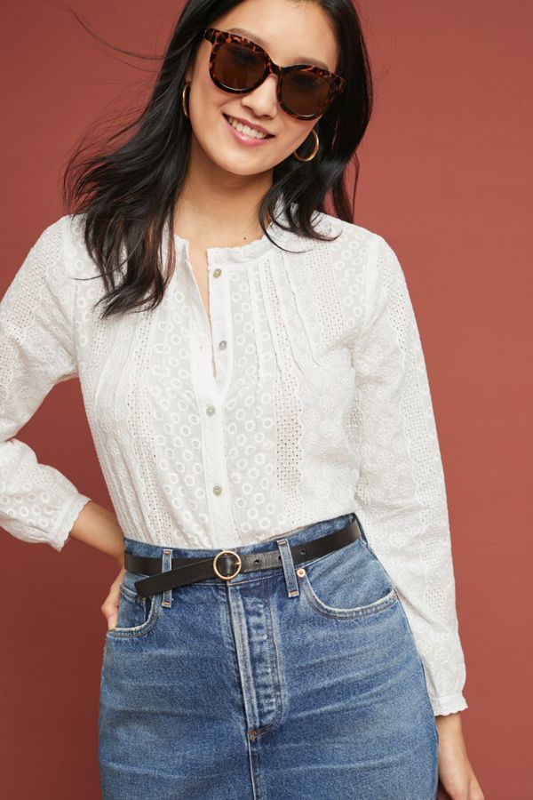 Tailored Eyelet Shirt