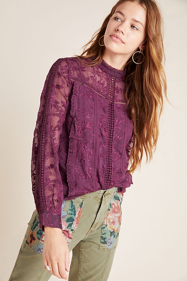 Slide View: 1: Isabinda Lace Blouse