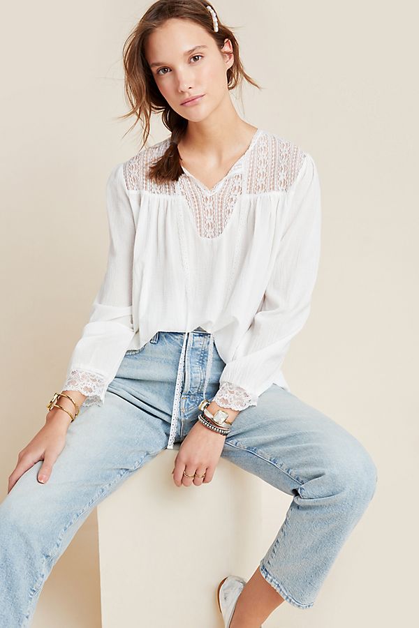 Slide View: 1: Mollie Lace Blouse