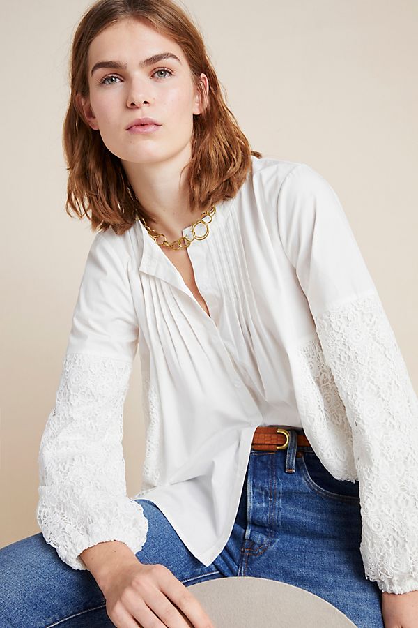 Slide View: 1: Abigail Lace Blouse