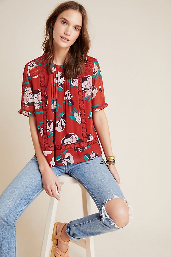 Slide View: 1: Carrie Lace Blouse