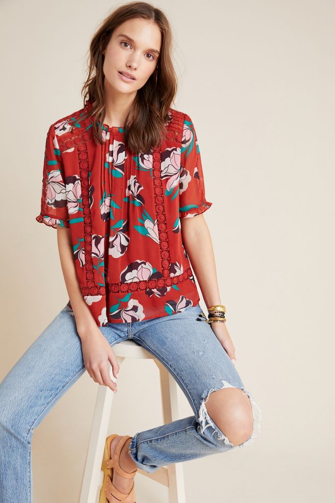 Carrie Lace Blouse | Anthropologie