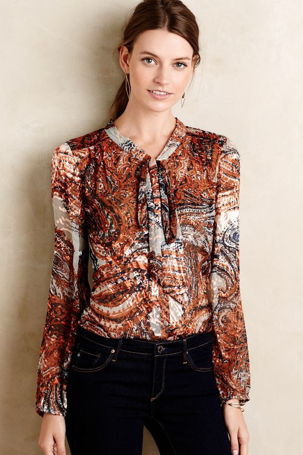 Burnished Paisley Blouse | Anthropologie UK