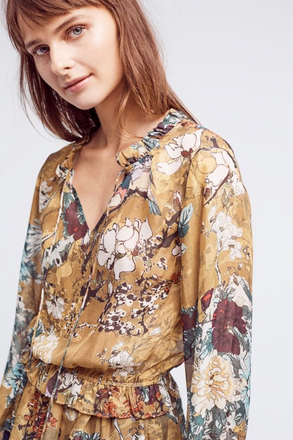 Keystone Silk Blouse | Anthropologie