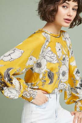 Giovanna Silk Blouse | Anthropologie