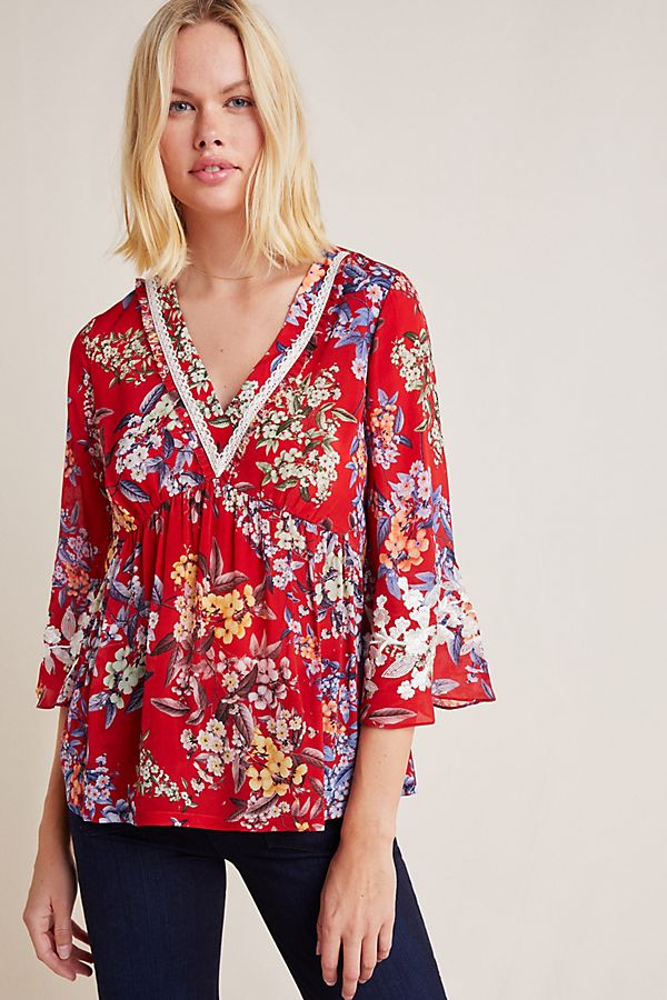 Slide View: 1: Jessamine Floral Blouse
