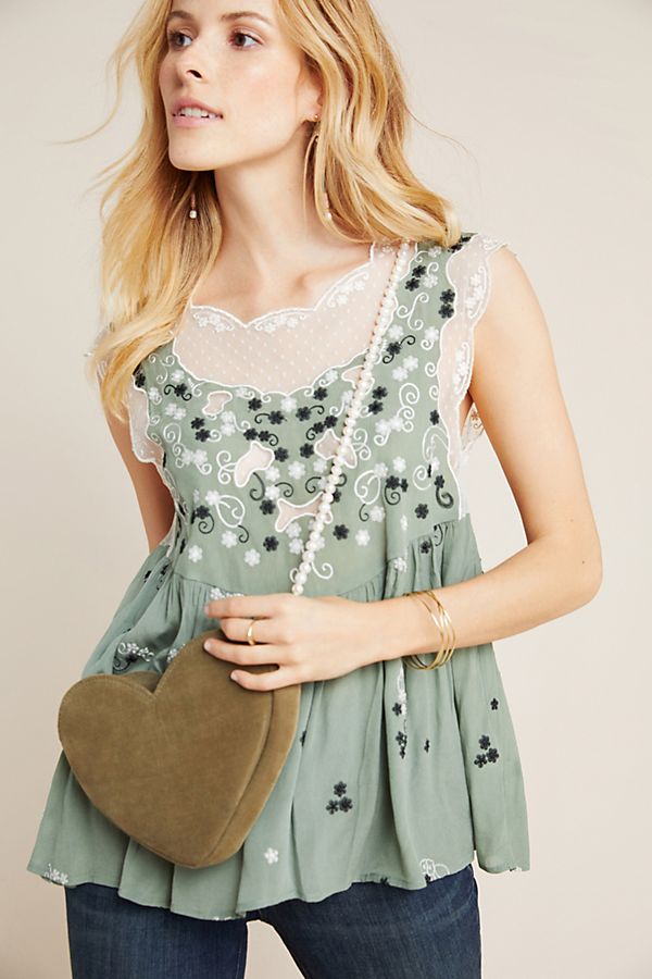 Slide View: 1: Evonne Embroidered Blouse