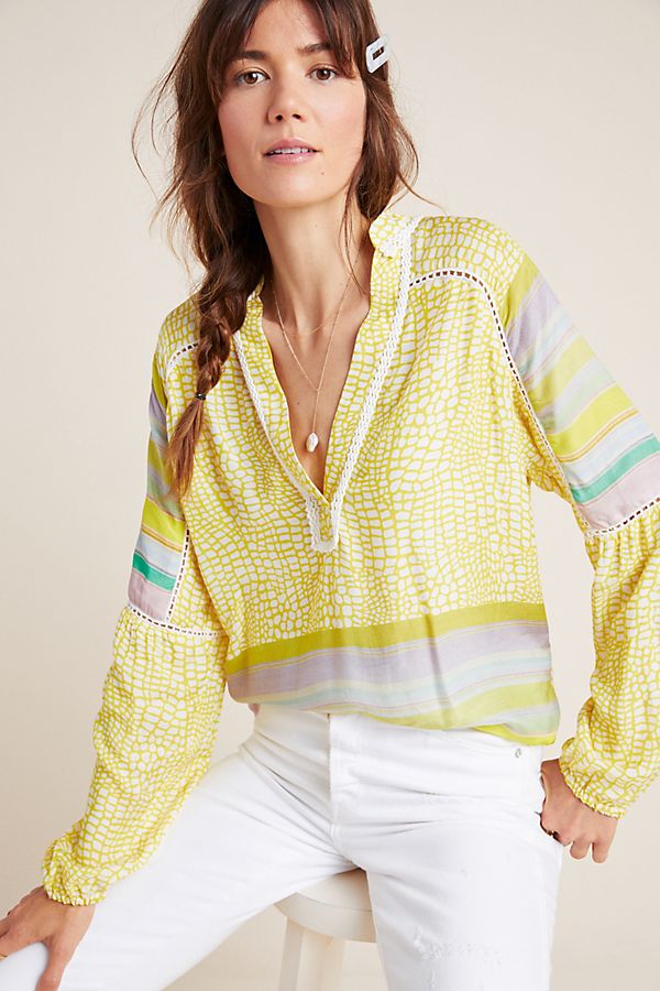 Slide View: 1: Corinna Peasant Blouse