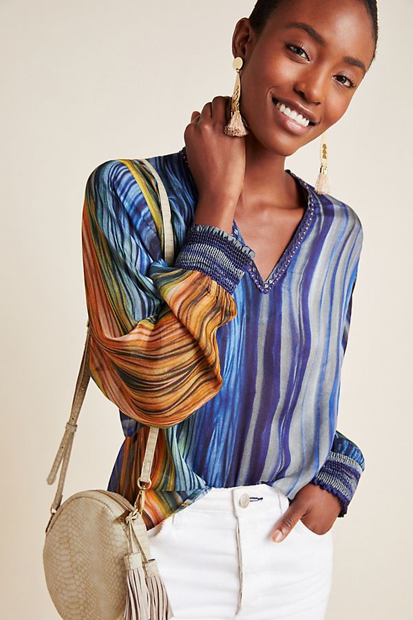 Slide View: 1: Sedona Peasant Blouse