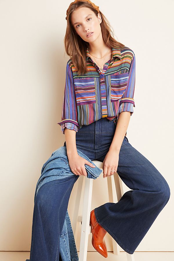Slide View: 1: Brushstroke Buttondown