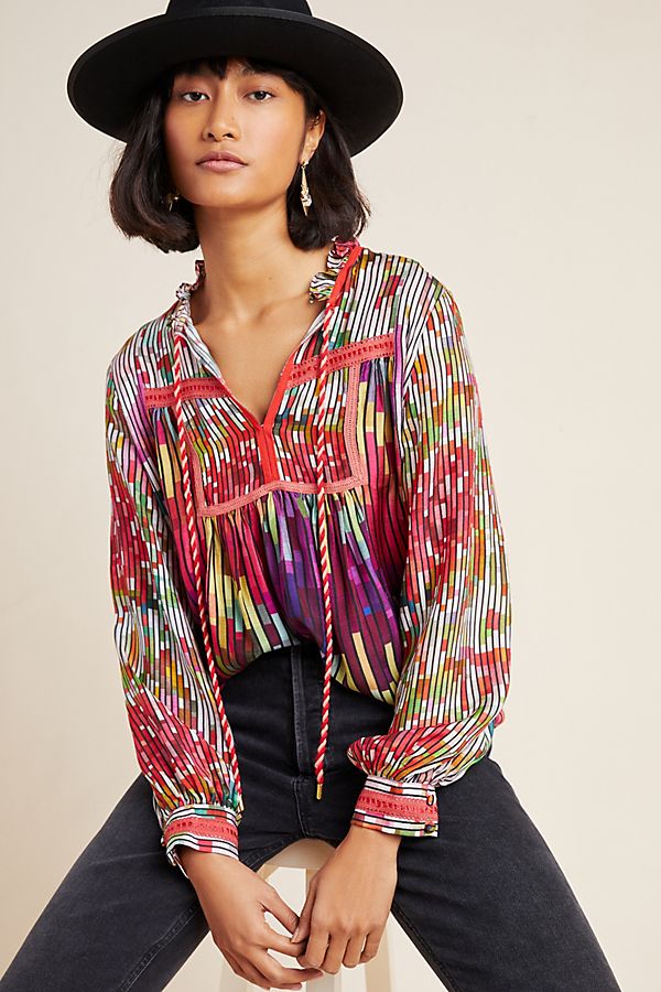 Slide View: 1: Etienne Peasant Blouse