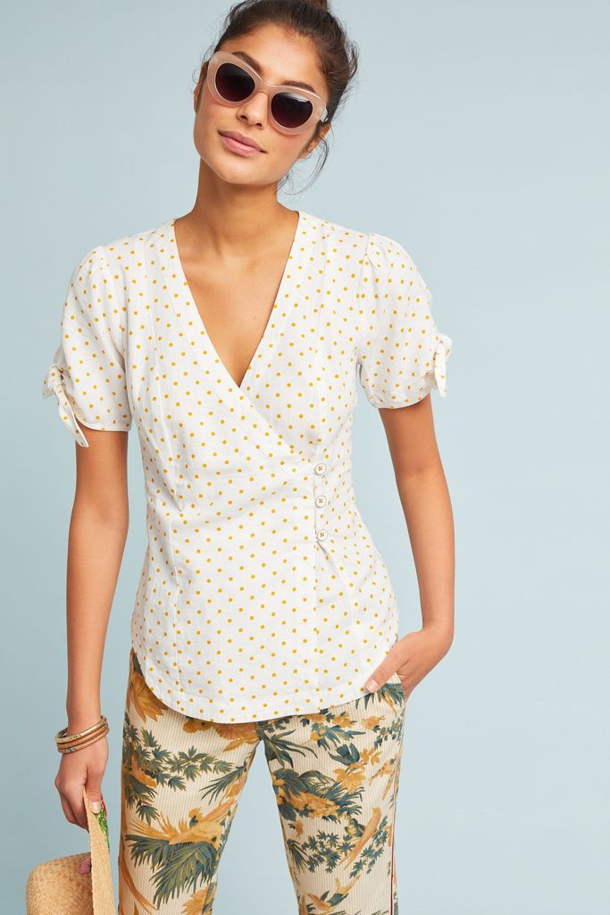 Louise Wrapped Blouse | Anthropologie